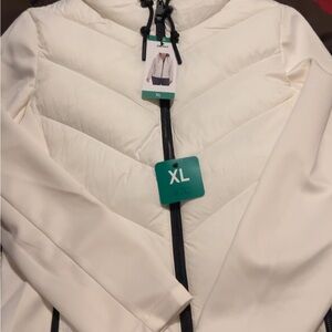 DKNY white Bomber Jacket